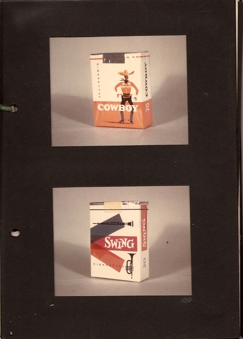 Daphne Padden portfolio cigarette packets 