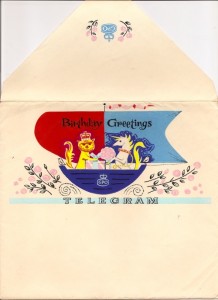 Daphne Padden greetings telegram artwork envelope
