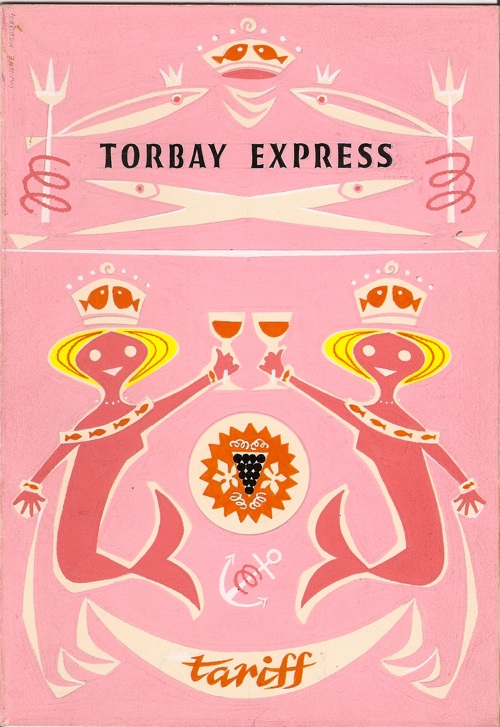 Daphne Padden Torbay Express menu artwork