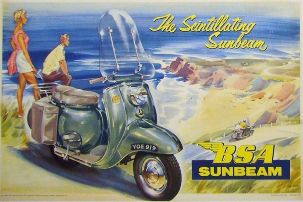 Sunbeam Scooter bsa poster