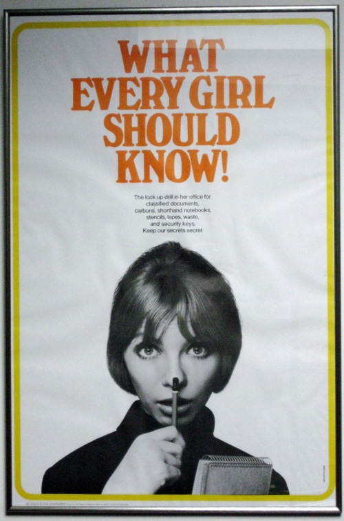 What Every Girl Should Know Mount Evans secrecy poster Central Office of Information