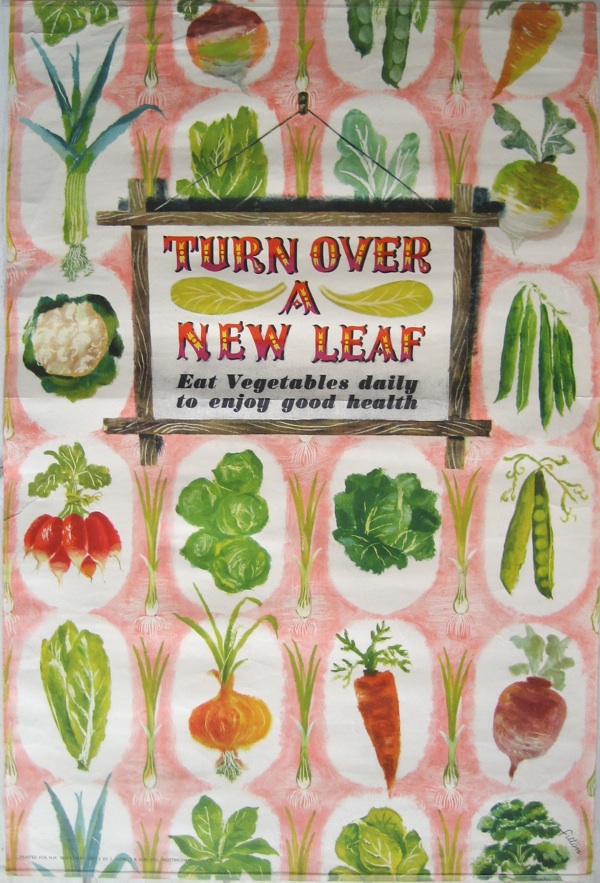 James FItton turn over a new leaf vintage WW2 poster