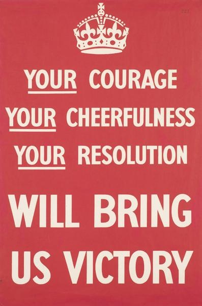 Your Courage original failed world war two propaganda poster 1939