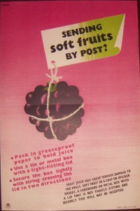 Karo Sending Soft Fruit by post 1952 vintage gpo poster