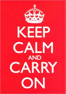 New reversioned Keep Calm and Carry On