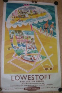 Lowestoft vintage travel poster British Railways eBay