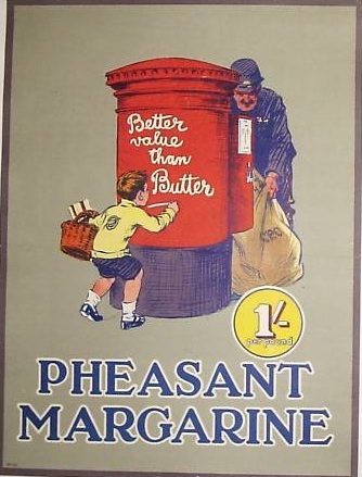 Pheasant Margarine poster from eBay
