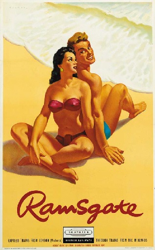 Alan Durman vintage Ramsgate poster 1958