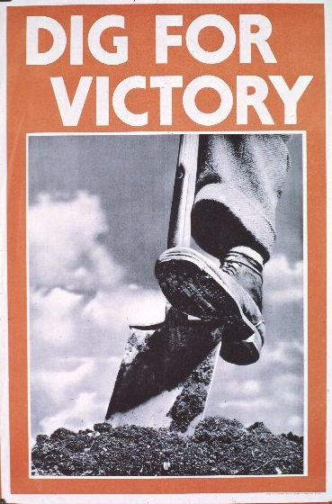 WW2 dig for victory vintage photographic propaganda poster