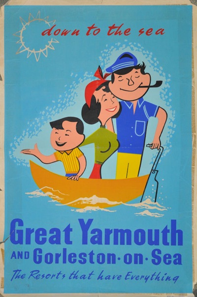 Great Yarmouth vintage 1950s travel poster anonymous
