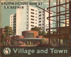 Puffin Picture Book S R Badmin village and town reverse