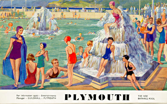 Plymouth Hoe Bathers from Birmingham City Railway Collection