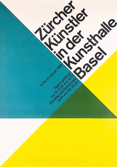 Hans Neuburg Zurich artists poster 1966