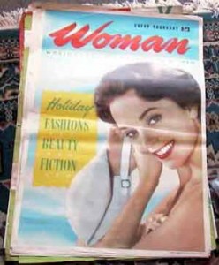 Woman magazine newsagents poster