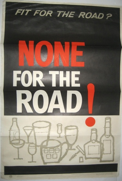 Vintage RoSPA road safety poster 1960s