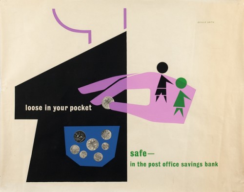 Donald Smith Vintage GPO poster Post Office Savings Bank