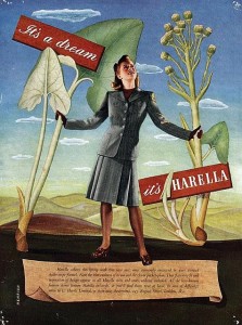 Harella henrion vintage post war fashion poster