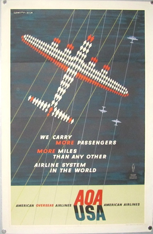 Lewitt Him AOA poster vintage travel