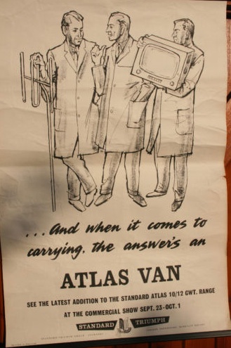 Atlas van vintage advertising poster 1959