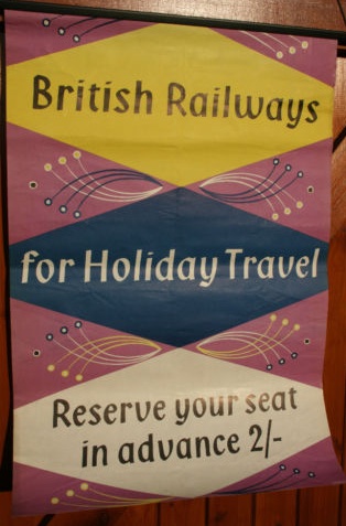 British Railways book holiday travel poster 1959