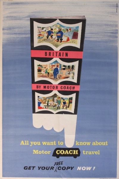 Studio Seven Britain by Motor Coach, original poster printed by Waterlow -
