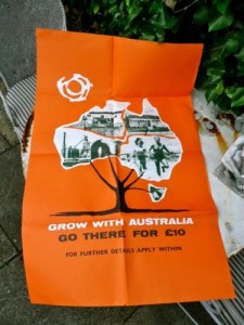 Vintage Australia emigration poster