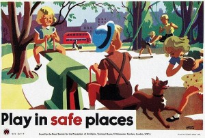 Play safe vintage ROSPA safety poster