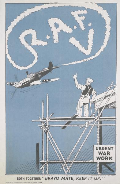 Strube vintage world war two RAF poster
