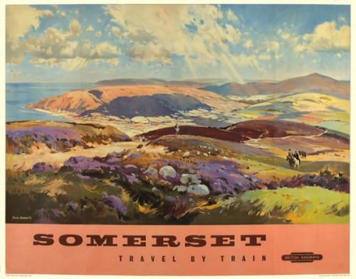 Jack Merriott Somerset British Railways vintage poster 1960