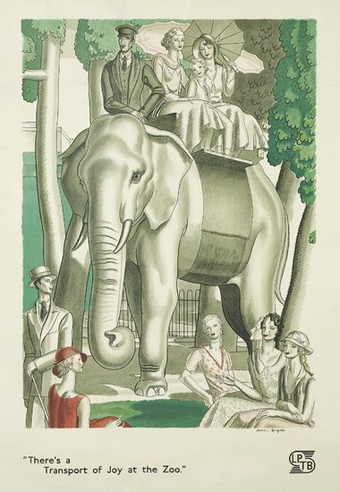 Jean Dupas Transport of joy Vintage London Transport poster 1933