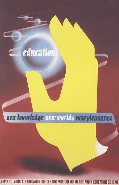 Abram Games army education poster world war two propaganda