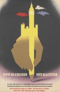 Games vote poster army world war two