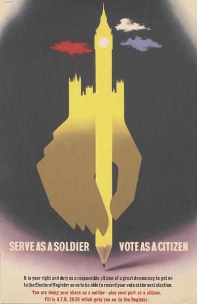 Games vote poster army world war two