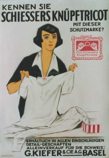 Vintage Swiss underwear poster 1930