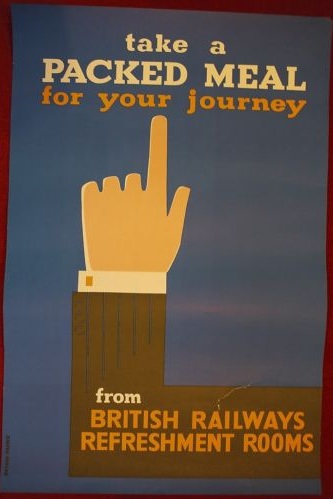 Daphne Padden vintage British railways poster packed lunch 