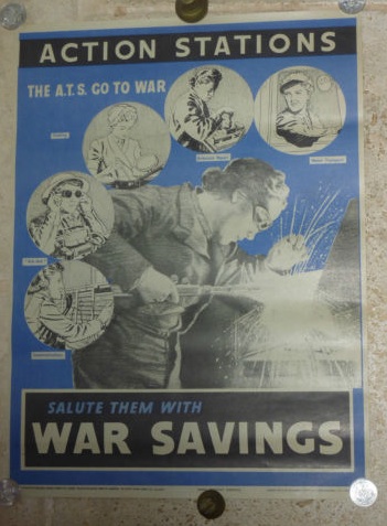 Vintage war savings poster world war two propaganda