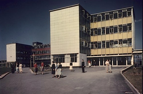 Great Barr School, Birmingham, designed by architect A.G. Sheppard Fidler, 1958