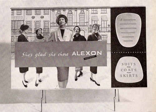 Beverley Pick design for Alexon shop display board