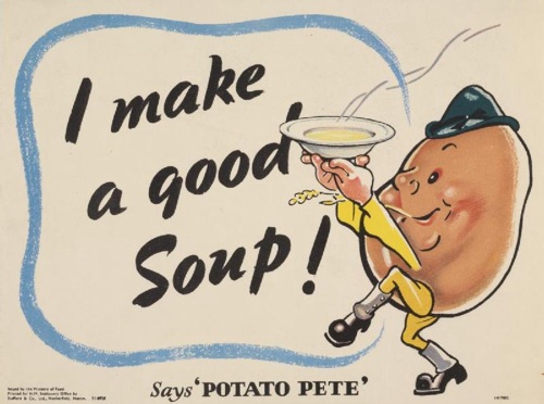 Potato Pete vintage world war two propaganda poster ministry of food