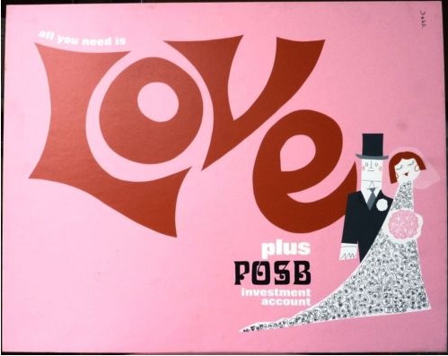 Dorrit Dekk Love Post Office Savings Bank poster 1969