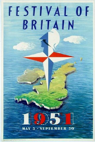 Festival of Britain vintage poster Abram Games