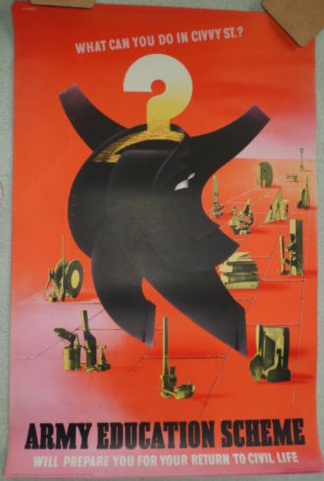 Vintage Abram Games army civvy street poster world war two
