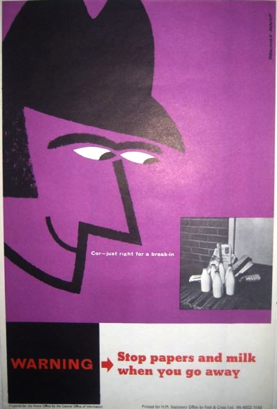 Reginald Mount vintage CoI poster 1962 home safety