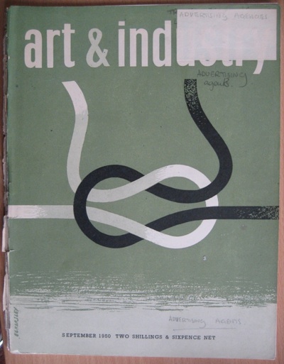 Art and Industry Magazine cover tom Eckersley