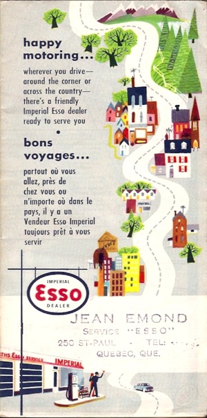 Esso montreal map back