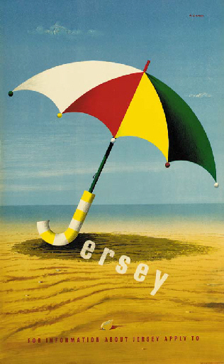 Abram Games Jersey poster 1951 tourism