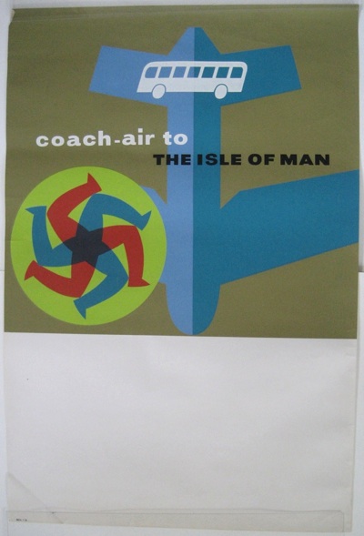 Vintage coach poster isle of man