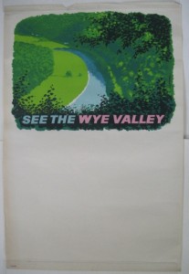 Vintage coach poster wye valley lander