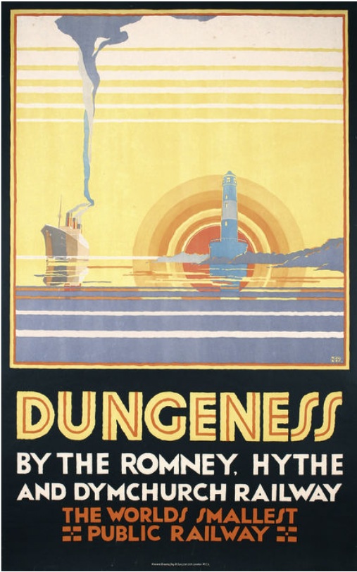 Vintage Dungeness travel poster