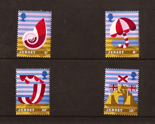 Abram Games Jersey set of stamps 1975